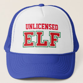 Boné Elf de Natal não licenciado