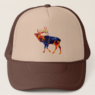 BONÉ ELK COLORIDO NEON ABSTRATO PINTURA
