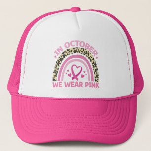Boné Em Outubro Usamos Rosa Conscientização do Câncer d