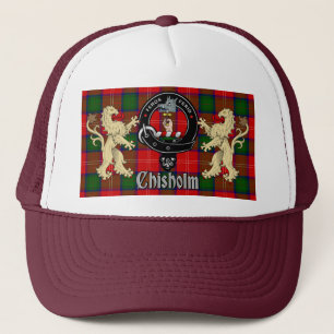 Boné Emblema e Tartan do Clã Chisholm
