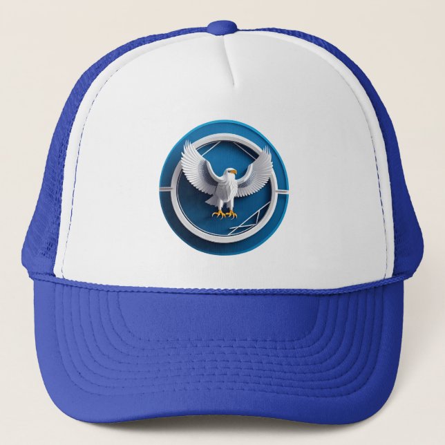 Boné Emblema Elegante de Águia Americana (Frente)