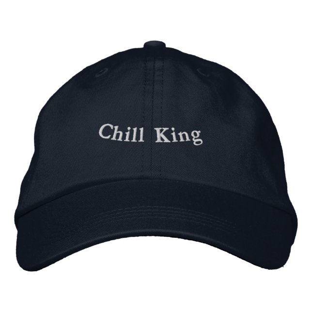 Boné Embrace a realeza relaxada com o Chill King-Hat (Frente)