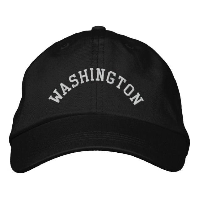 Boné Embroborado pelo Estado de Washington (Frente)