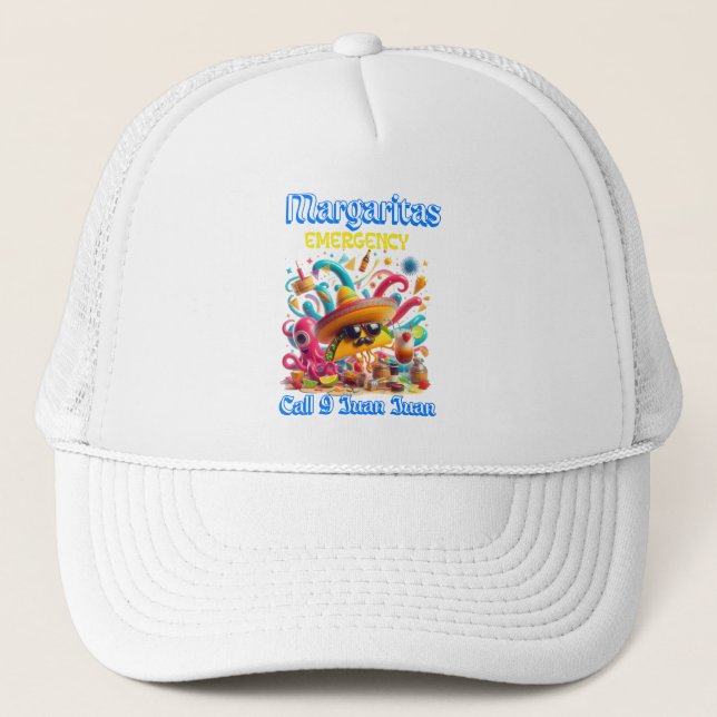 Boné Emergência Sombrero e Óculos Solares Margarita (Frente)