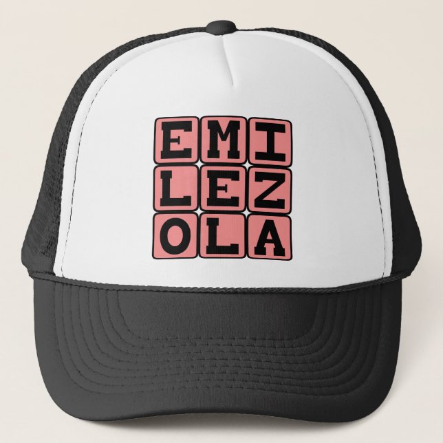 Boné Émile Zola, escritor francês (Frente)