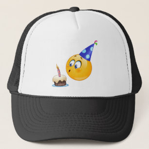 Boné emoji de aniversário