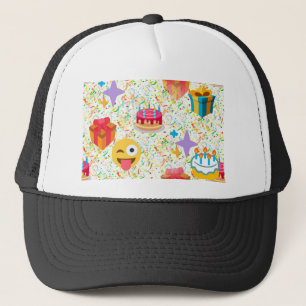 Boné emoji de feliz aniversário