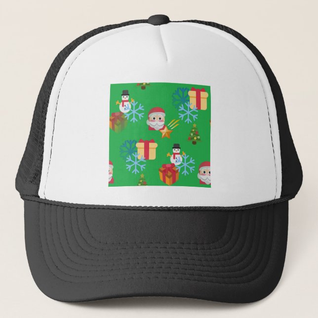 Boné emoji de natal verde (Frente)