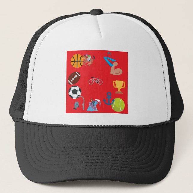 Boné emoji desportivo (Frente)