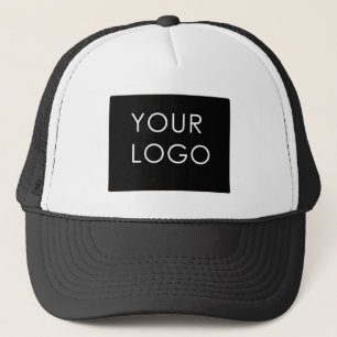 Boné Empresa de logotipos personalizados preto e branco