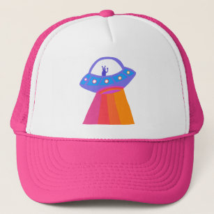 Boné Encantador Aliens espaciais marcianos UFO Cute