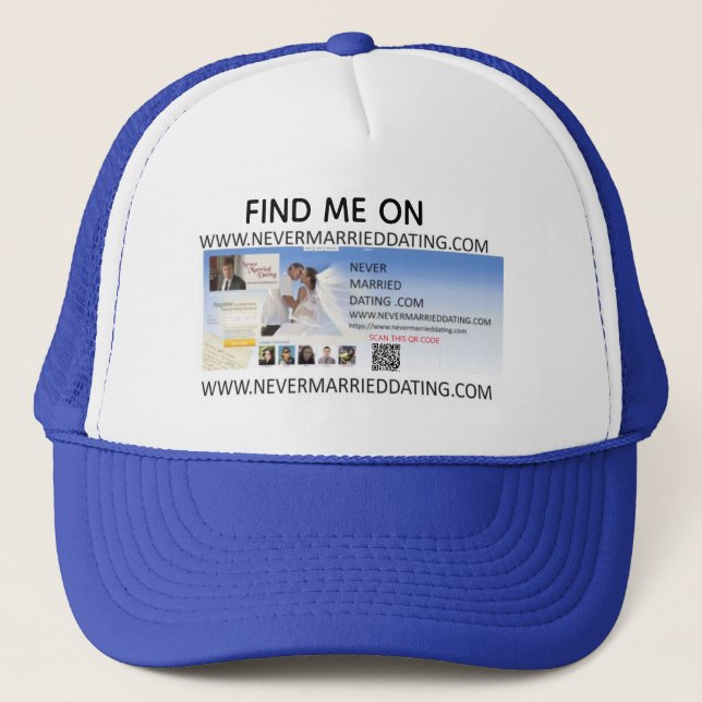 Boné Encontre-me no Never Married Dating . Com (Frente)