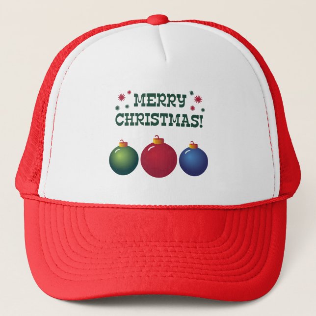 Boné Enfeites de natal (Frente)