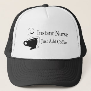 Boné Enfermeira instantânea apenas adicione café