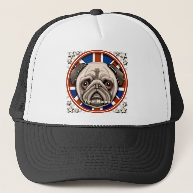 Boné England Pug hat (Frente)
