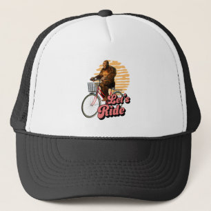Boné Engraçado Bigfoot ciclismo, vamos andar