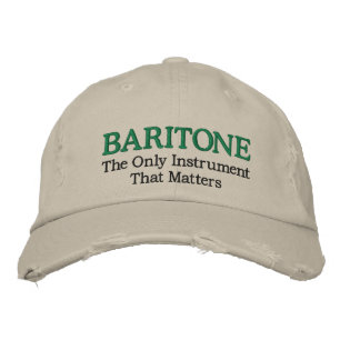 Boné Engraçado Bordado Baritone Music Hat