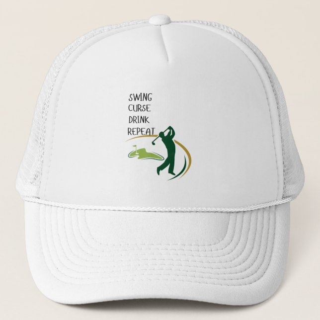Boné Engraçado Golfer Hat Gift Para Os Golf Lovers (Frente)