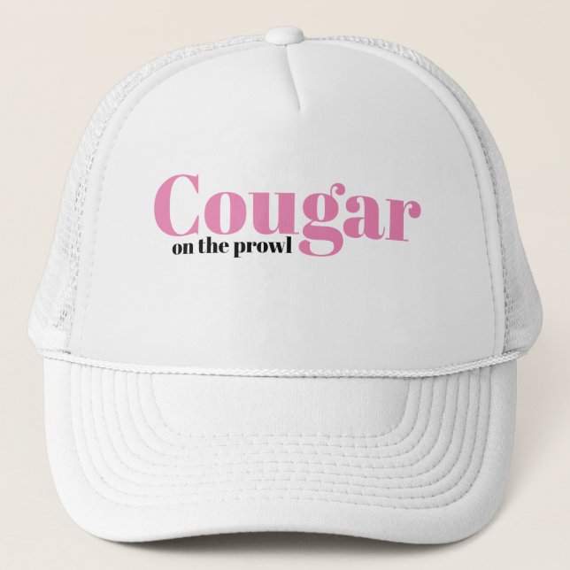 Boné Engraçado LOL novidade beisebol COUGAR À SOLTA (Frente)
