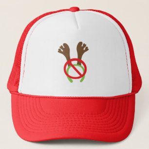 Boné Engraçado Natal Antler Protesto