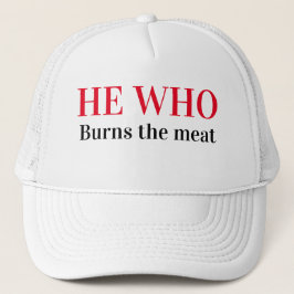 Boné Engraçado Novelty Baseball... ELE QUE QUEIMA CARNE