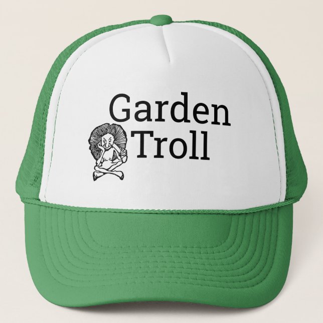 Boné Engraçado Novelty Gardening TROLL GARDEN (Frente)