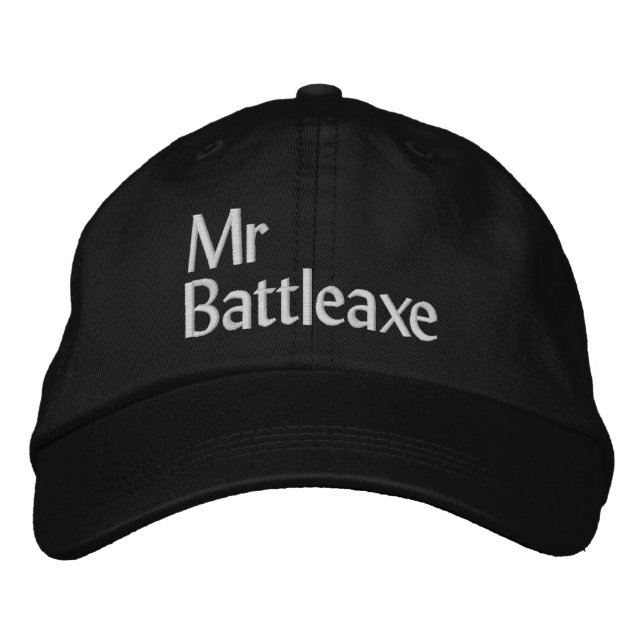 Boné Engraçado Novelty Golf MR BATTLEAX (Frente)