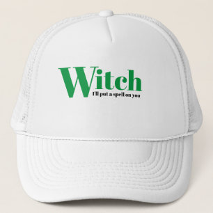 Boné Engraçado Novelty WITCH Eu vou colocar um feitiço 