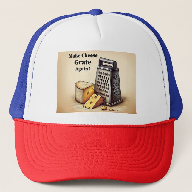 Boné Engraçado Satire Amarelo Americano (Frente)