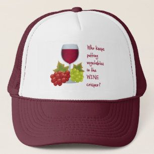 Boné Engraçado Vinho Alojando Citação Dizendo