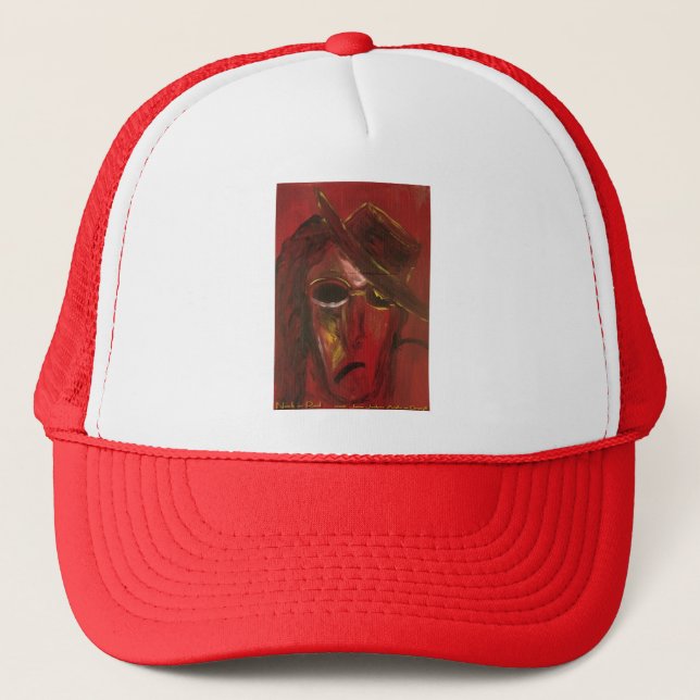 Boné entalhe em vermelho (Frente)