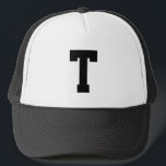 Boné Entre em seu próprio chapéu do texto/camionista<br><div class="desc">Chapéu de basebol inteiramente customizeable do camionista.</div>