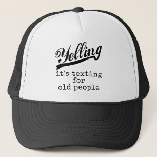 Boné Enviando SMS para Pessoas antigas