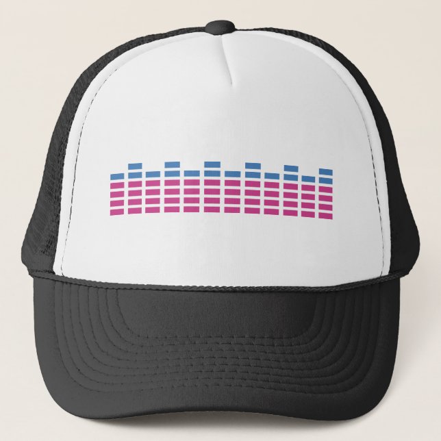 Boné equalizador do som do clube da música (Frente)