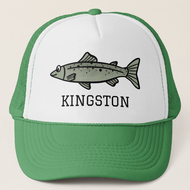 Boné Equipamento de Pesca Com Nome Pescador de Peixes A (Frente)