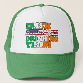 Boné Equipe americana irlandesa do bebendo