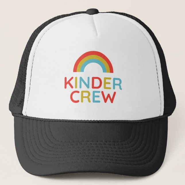 Boné Equipe de Kinder Rainbow – Fofos Pastéis de Volta  (Frente)