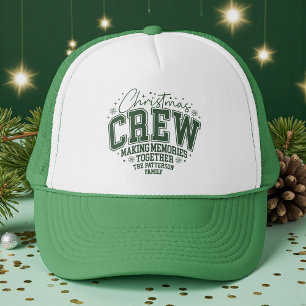 Boné Equipe de Natal Nome da Família Personalizado