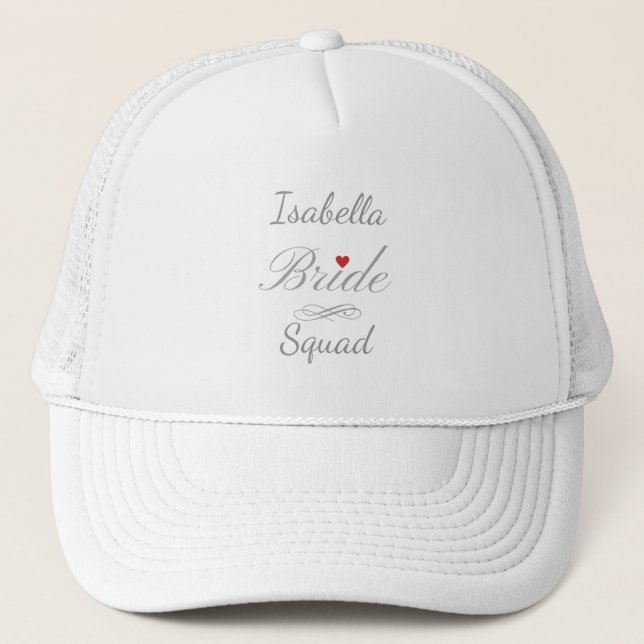 Boné Equipe de Noiva Personalizada, Conjunto de Despedi (Frente)