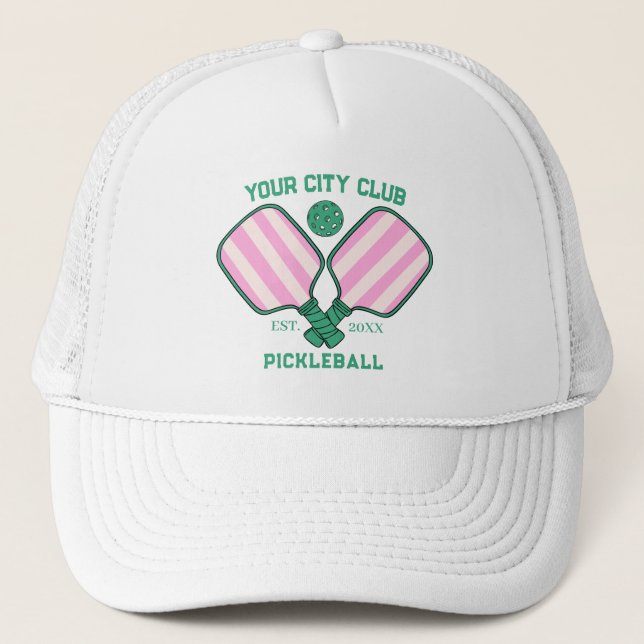 Boné Equipe do Clube de Pickleball Presente Personaliza (Frente)