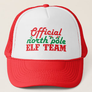Boné Equipe oficial de elfos do Polo Norte