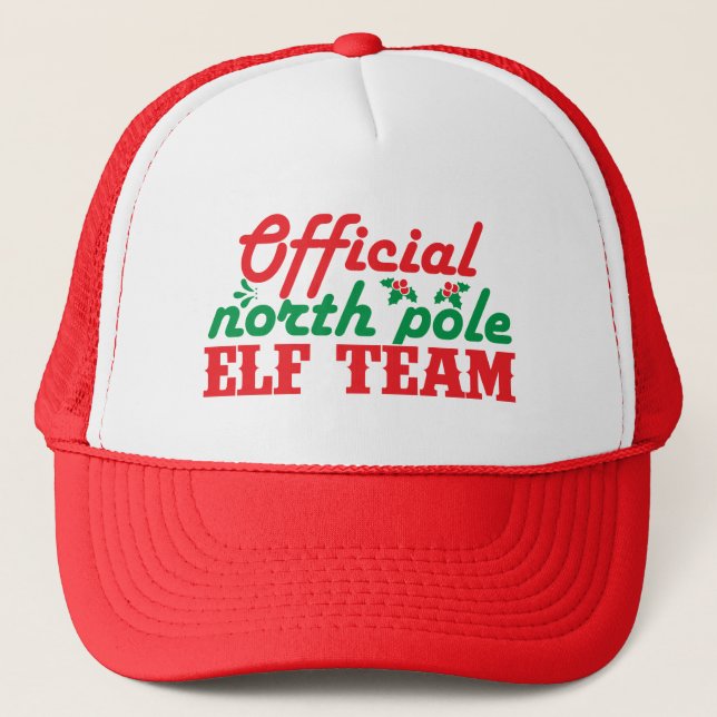 Boné Equipe oficial de elfos do Polo Norte (Frente)