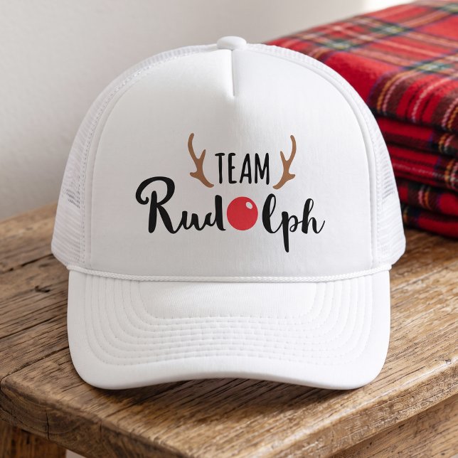 Boné Equipe Rudolph - Logotipo da Equipe de Natal (Criador carregado)