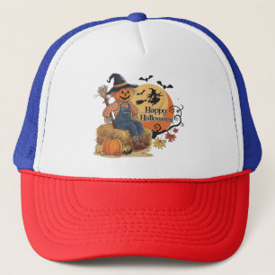 Boné Escarneiro Pumpkin Halloween Rustic Vibs Art