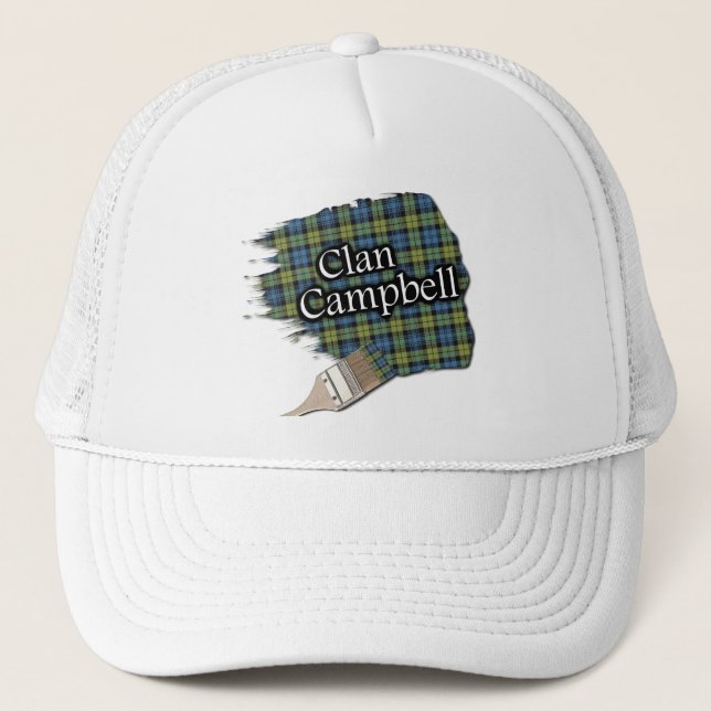 Boné Escocês Campbell Tartan Paint Brush (Frente)