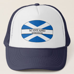 Boné Escócia Estabeleceu Bandeira Azul De Salário 843
