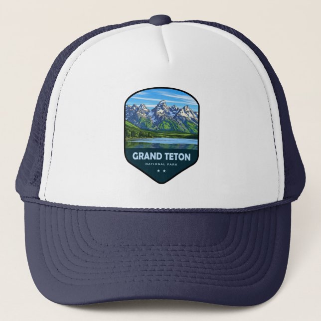 Boné Escudo do Parque Nacional Grand Teton (Frente)