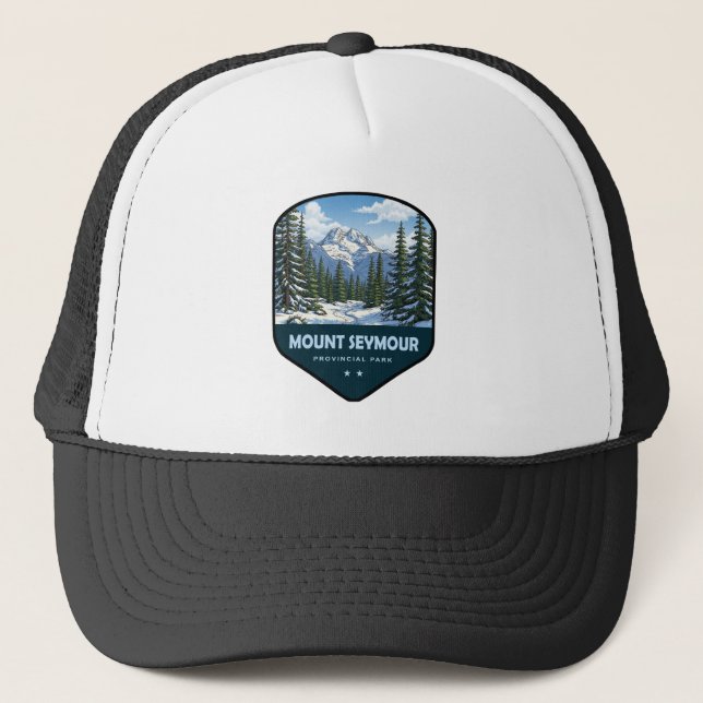 Boné Escudo do Parque Provincial Mount Seymour (Frente)