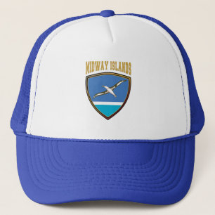 Boné Escudo do Sinalizador das Ilhas Midway