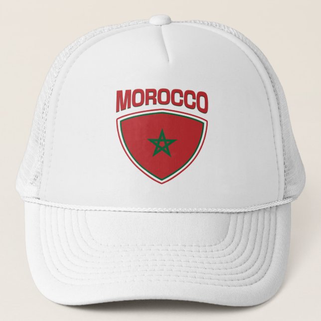 Boné Escudo do Sinalizador Marrocos (Frente)
